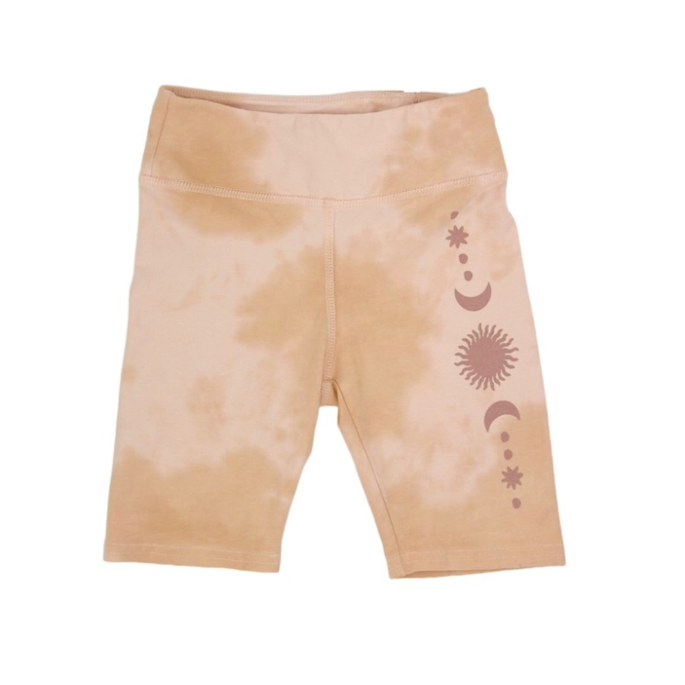 Kids Pink and Coral Tiny Whales Tie-Dye Shorts